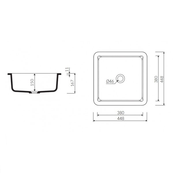 Раковина для ванної Marmorin Lena IV (Inset) P_U_539_07_0448