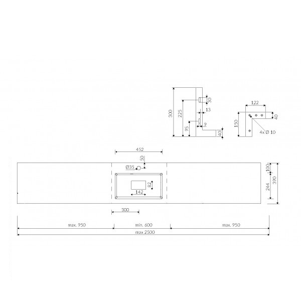 Раковина для ванної Marmorin Lira P_R_054_07_2500