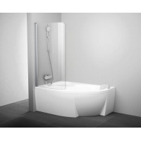 Шторка для ванни Ravak CVSK1 ROSA 160/170 L Полір.алюм. TRANSPARENT (7QLS0C00Y1)