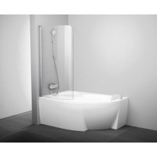 Шторка для ванни Ravak CVSK1 ROSA 160/170 L Полір.алюм. TRANSPARENT (7QLS0C00Y1)