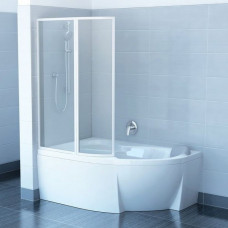Шторка для ванни Ravak VSK2 ROSA 140 L Білий RAIN (76L7010041)
