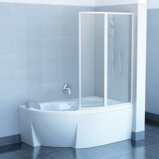 Шторка для ванни Ravak VSK2 ROSA 160 R Білий TRANSPARENT (76P90100Z1)