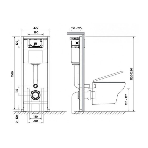 Інсталяція Cersanit Hi-Tec Soft-Close, 928