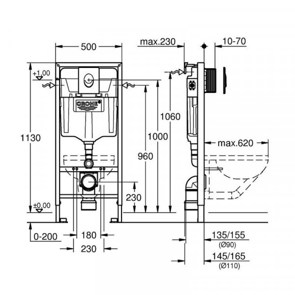 Інсталяція Grohe Rapid SL 38722001