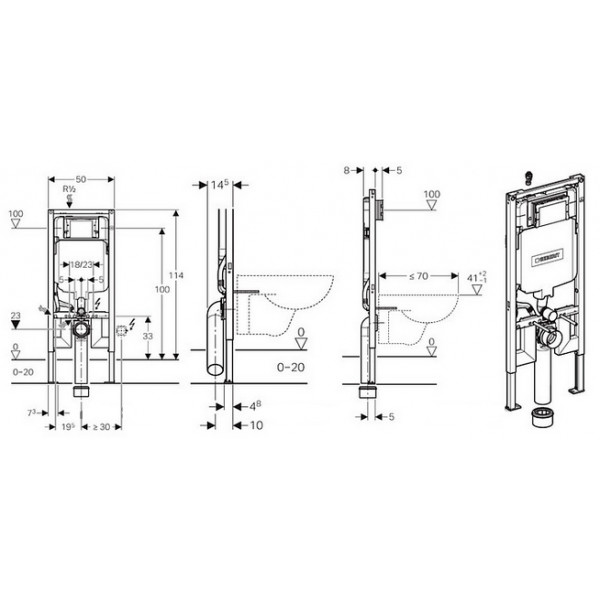 Інсталяція Geberit Duofix Sigma 111.796.00.1
