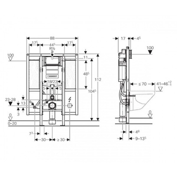 Інсталяція Geberit Duofix 111.375.00.5