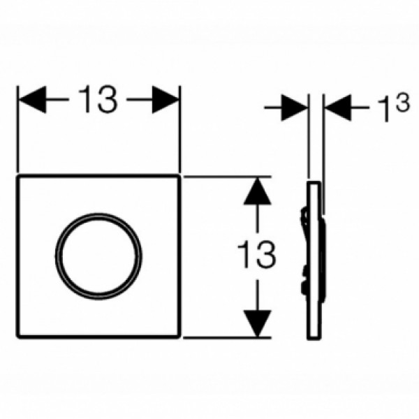 Кнопка для змиву Geberit Sigma10 116.015.KH.1
