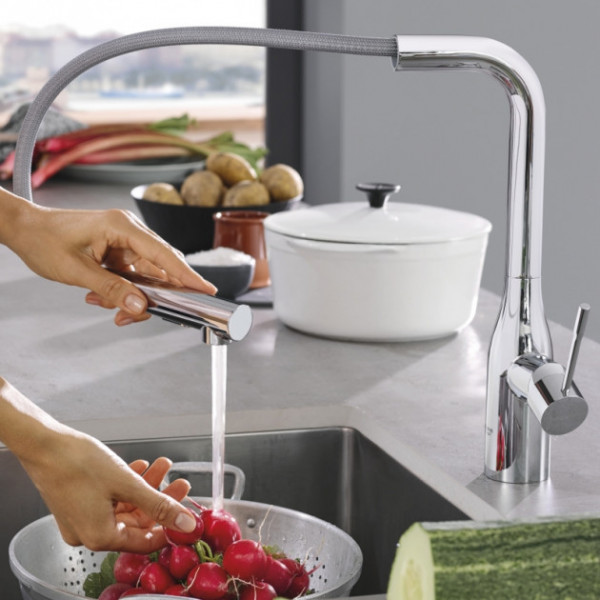 Змішувач для кухні Grohe EX Essence 30270000 з висувною лійкою