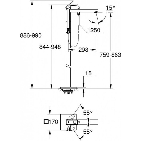 Душовий набір Grohe Eurocube 23672001