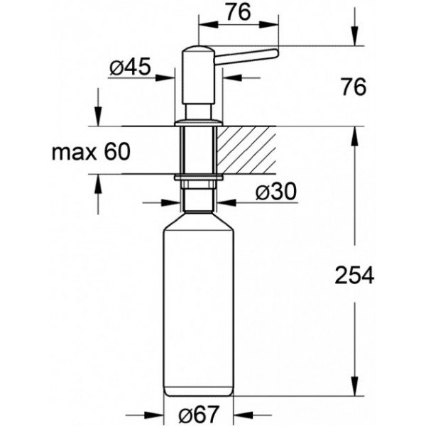 Дозатор Grohe Contemporary 40536DC0