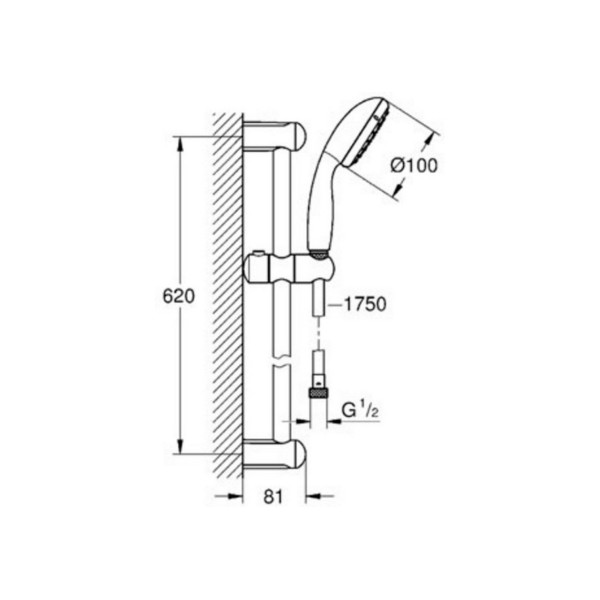 Душовий набір Grohe BauLoop 123220S