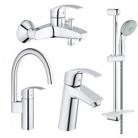 Набор смесителей для ванной и кухни Grohe Eurosmart 123248MK