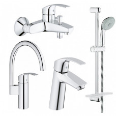 Набір змішувачів для ванни та кухні Grohe Eurosmart 123248MK