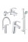 Набір змішувачів для ванни та кухні Grohe Eurosmart 123248MK