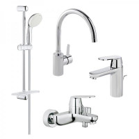 Набір змішувачів для ванни та кухні Grohe Eurosmart Cosmopolitan 126115MK