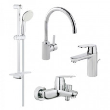 Набір змішувачів для ванни та кухні Grohe Eurosmart Cosmopolitan 126115MK