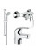 Душовий набір Grohe Euroeco 123232S