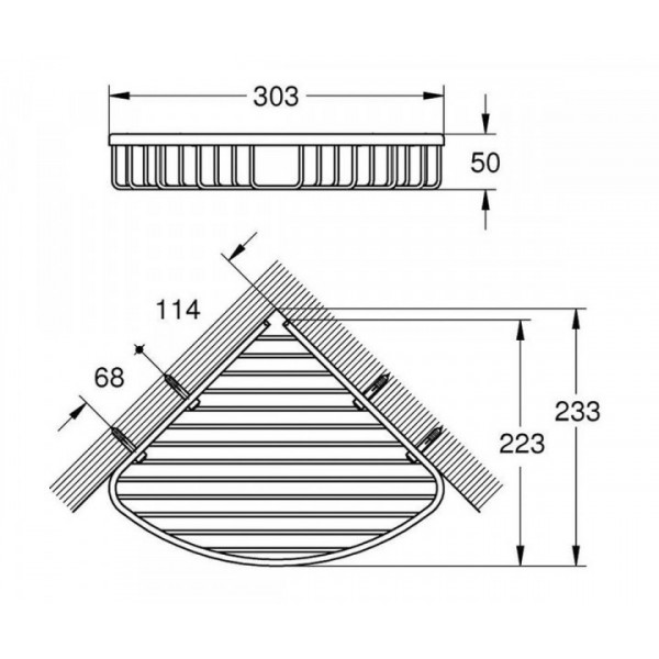 Полиця у ванну Grohe BauCosmopolitan 40663001
