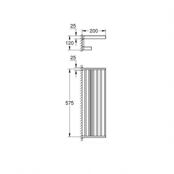 Полиця у ванну Grohe Selection Cube 40804000