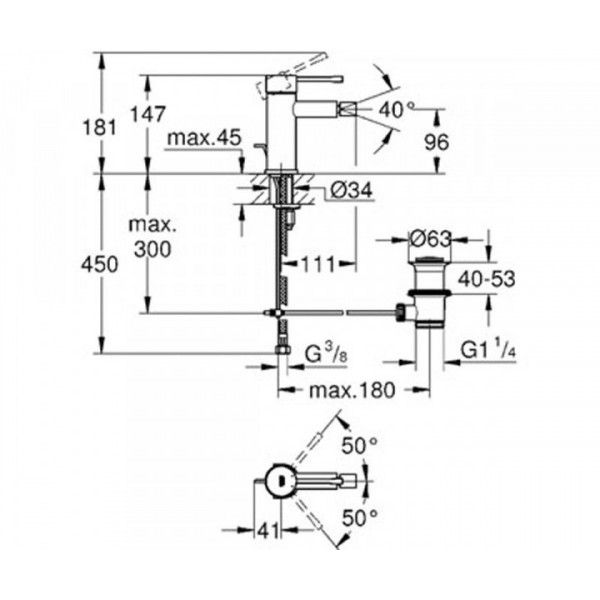 Змішувач для біде Grohe Essence 32935001