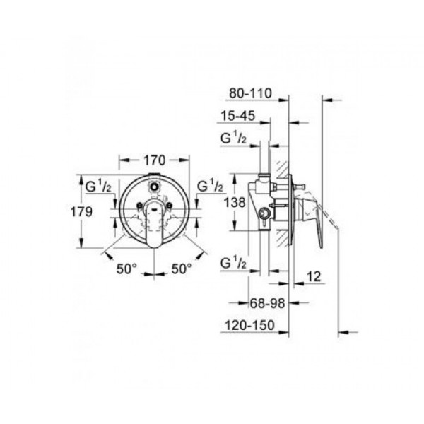 Змішувач для душу Grohe Eurosmart Cosmopolitan 32879000