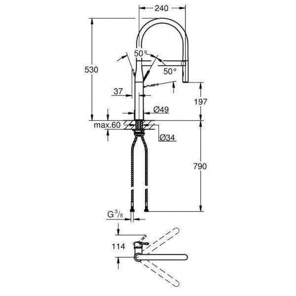 Змішувач для кухні Grohe Essence 30294000