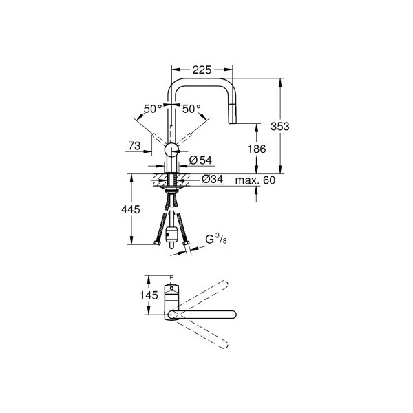 Змішувач для кухні Grohe EX Minta 32322DC2
