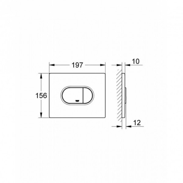 Кнопка для змиву Grohe Arena Cosmopolitan 38858000