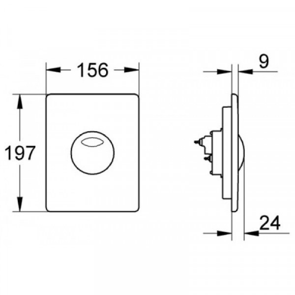 Кнопка для змиву Grohe Skate 38862P00
