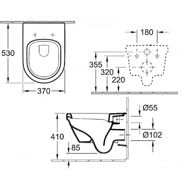 Унітаз Villeroy Boch Omnia Architektura+кришка Soft Closing 5684H101