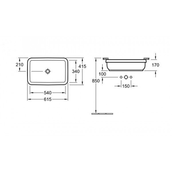 Раковина для ванної Villeroy Boch Architectura 41776001