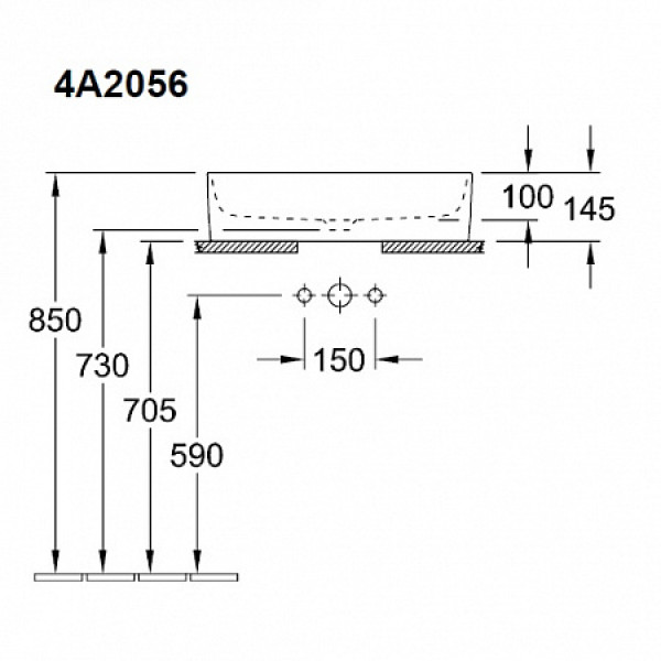 Раковина для ванної Villeroy Boch Corallo 4A205601