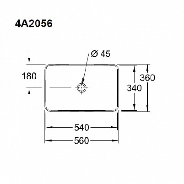 Раковина для ванної Villeroy Boch Corallo 4A205601