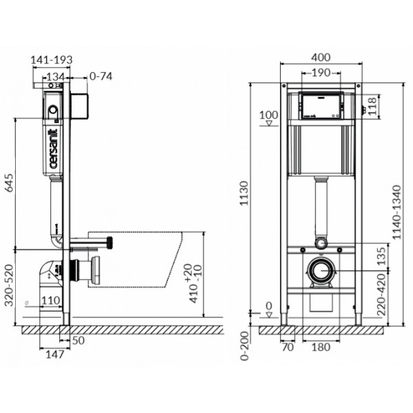 Інсталяція Cersanit Aqua 02 Mech Box (S97-063)