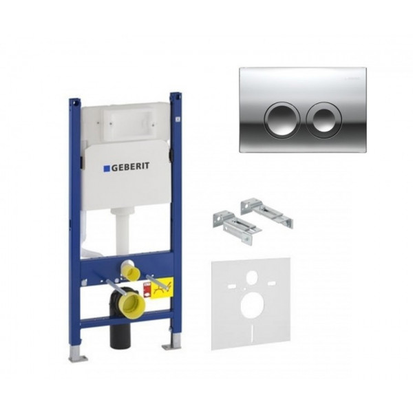 Інсталяція Geberit Duofix+Н112, (UP100) 458.126.00.1 + кнопка Delta 21,115.125.21.1+Architec унітаз+Architec кр