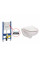 Інсталяція Geberit Duofix,Н112,458.126.00.1 + кнопка Delta 21,115.125.21.1 + VICTORIA Унітаз rimless+кришка sof