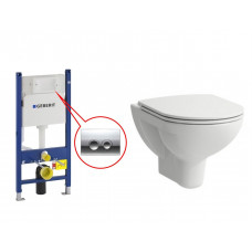 Інсталяція Geberit Duofix, Н112,458.126.00.1 + кнопка Delta 21,115.125.21.1 + Laufen Pro унітаз+кришка