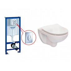 Інсталяція Grohe Rapid SL 3 в 1, 38772001 + VICTORIA унітаз rimless+кришка soft close slim