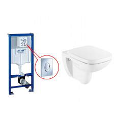 Інсталяція Grohe Rapid SL 3 в 1+кнопка, 38772001 + Debba унітаз + кришка soft close