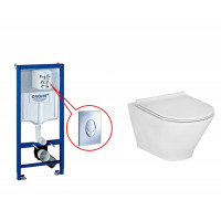 Інсталяція Grohe Rapid SL 3 в 1+ кнопка, 38772001 + Gap унітаз + кришка soft close