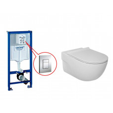 Інсталяція Grohe Rapid SL 3 в 1+кнопка + Meridian-N унітаз+кришка soft close