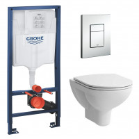 Інсталяція Grohe Rapid SL 3 в 1+кнопка, 38772001 + Laufen Pro+унітаз+кришка