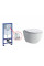 Інсталяція Grohe Rapid SL 3 в 1+кнопка 38772001+Laufen Pro унітаз Rimless+тонка кришка soft close