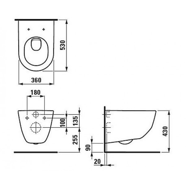 Інсталяція Grohe Rapid SL 3 в 1+кнопка 38772001+Laufen Pro унітаз Rimless+тонка кришка soft close