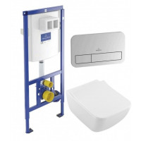 Інсталяція Villeroy&Boch ViConnect+ViConnect E 200 клавіша подвійного змиву+Legato унітаз із кришкою soft-close