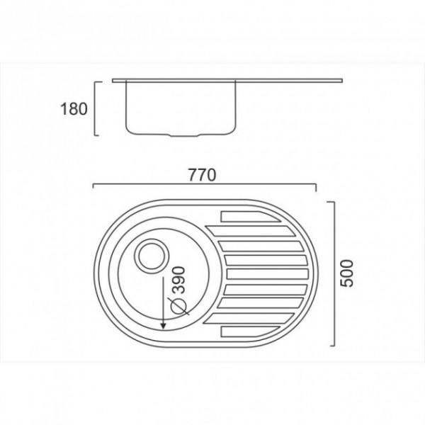 Кухонна мийка ULA 7108 U Satin (ULA7108SAT08)