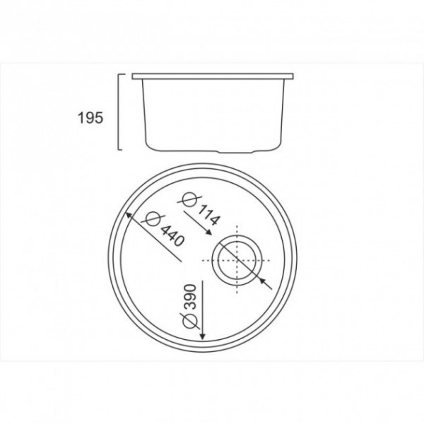 Кухонна мийка ULA 7102 U Micro Decor (ULA7102DEC08)