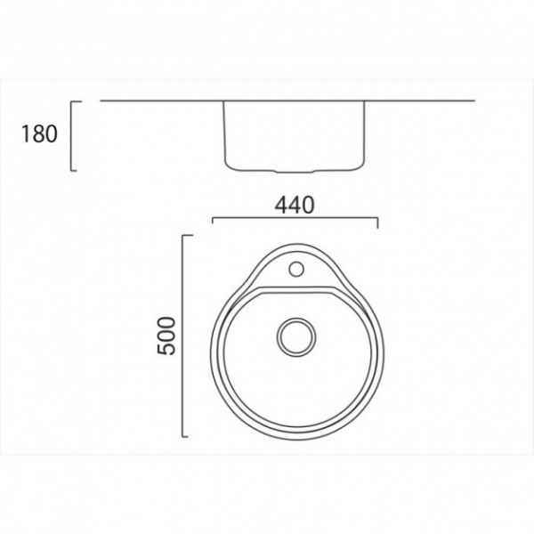 Кухонна мийка ULA 4450 Satin (ULA4450SAT08)