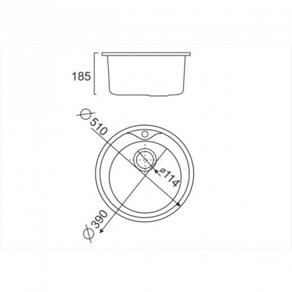 Кухонна мийка ULA 7109 U Satin (ULA7109SAT08)