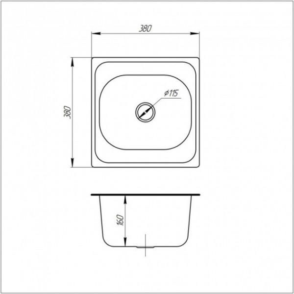 Кухонна мийка ULA 7706 U Micro Decor (ULA7706DEC08)